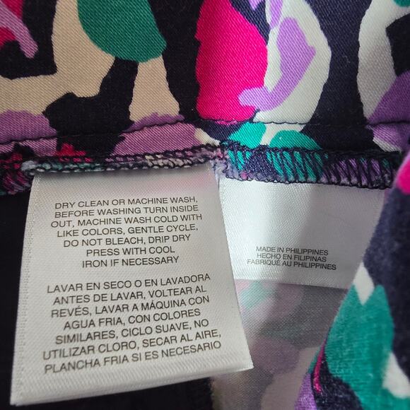 Pappagallo The Chelsea Jade Multicolor Crop Ankle Pants Size 10 - Picture 6 of 9